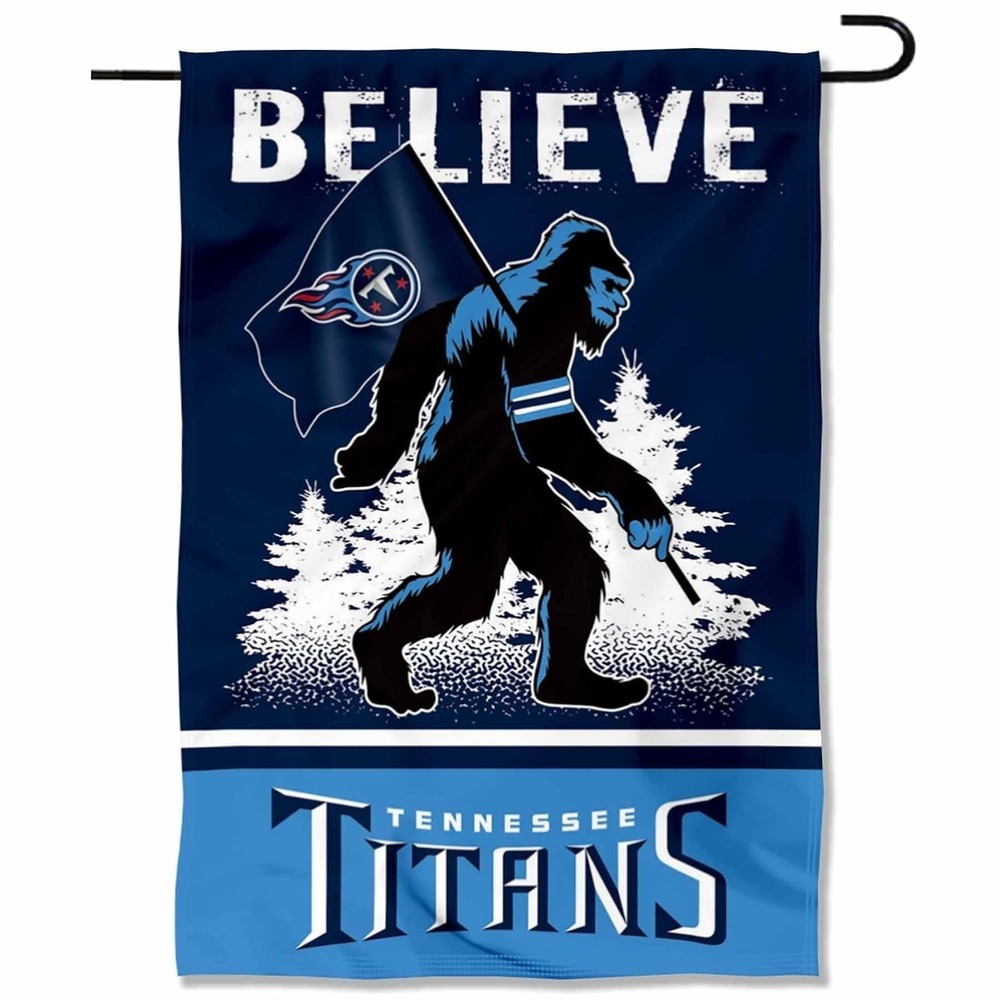 WinCraft Tennessee Titans Bigfoot Sasquatch Believe Yard Garden Banner Flag NFL